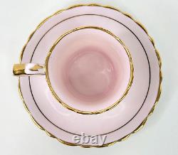 Vintage Paragon Demitasse Cup and Saucer Set of 14 Double Warrant Pink Teal Blue