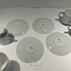 Vintage Porcelain China Japan Espresso Demitasse Cup & Saucer Set Of 4