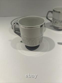 Vintage Porcelain China Japan Espresso Demitasse Cup & Saucer Set Of 4