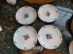 Vintage Porcelain Demitasse Tea Set Nymphenburg W Germany Handpainted 13 Pieces