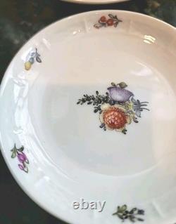Vintage Porcelain Demitasse Tea Set Nymphenburg W Germany Handpainted 13 Pieces