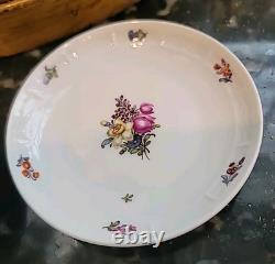 Vintage Porcelain Demitasse Tea Set Nymphenburg W Germany Handpainted 13 Pieces