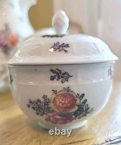 Vintage Porcelain Demitasse Tea Set Nymphenburg W Germany Handpainted 13 Pieces
