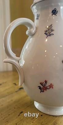Vintage Porcelain Demitasse Tea Set Nymphenburg W Germany Handpainted 13 Pieces