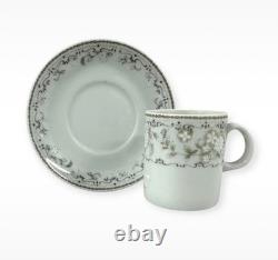 Vintage Porcelana Steatita Brazil Demitasse Cups & Saucers Set of 8