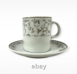 Vintage Porcelana Steatita Brazil Demitasse Cups & Saucers Set of 8