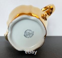 Vintage RW Bavaria Gold Porcelain Demitasse Tea Set for 6, Rudolf Wachter