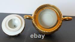 Vintage RW Bavaria Gold Porcelain Demitasse Tea Set for 6, Rudolf Wachter