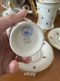 Vintage Raynaud & Co. French Limoges 6 Piece Chocolate Demitasse Set