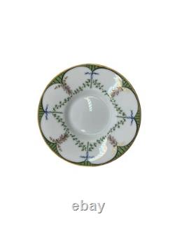 Vintage Raynaud Limoges Porcelain Festivities Demitasse Cups and Saucers France