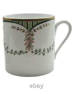 Vintage Raynaud Limoges Porcelain Festivities Demitasse Cups and Saucers France