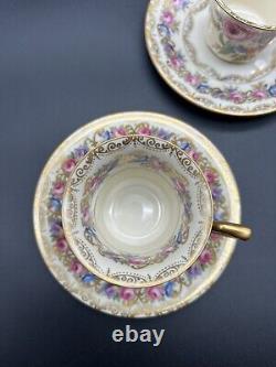 Vintage Rosenthal Vienna Ivory Set Of 5 Demitasse Tea Cup & Saucer Set