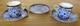 Vintage Royal Crown Derby Lily Demitasse Cups & Saucers 2 Cups 3 Saucers