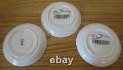 Vintage Royal Crown Derby Lily Demitasse Cups & Saucers 2 Cups 3 Saucers