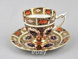 Vintage Royal Crown Derby Old Imari 9021 / 1128 Demitasse Cups & Saucers X 6 1st