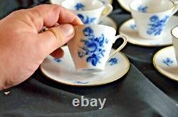 Vintage Schumann Arzberg Echt Cobalt Set Demitasse/ Espresso Cups & Saucers 049