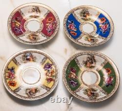 Vintage Schumann Bavaria Demitasse Cup & Saucer Gold Trim and Floral, 4.5 Vintage Schumann Bavaria Demitasse Cup & Saucer Gold Trim and Floral, 4.5