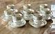 Vintage Schumann Bavaria Germany Forget Me Not Set Of 8 Demitasse Cups & Saucers