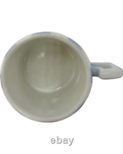 Vintage Set 3 Bonwit Teller Demitasse Cups & Saucers Blue, Yellow, Green