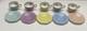 Vintage Set Of 5 Puls Germany Porcelain Pastel Demitasse Cups & Saucers