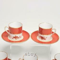 Vintage Set Of 5 Spode Copeland Demitasse Cups & Saucers For Tiffany & Co