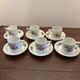 Vintage Set Of 6 Richard Ginori Demitasse Cups And Saucers Bowls Italy Floral