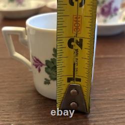 Vintage Set Of 6 Richard Ginori Demitasse Cups And Saucers Bowls Italy Floral