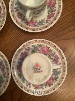 Vintage Set Of 8 Demitasse Cups And Saucers Made In China