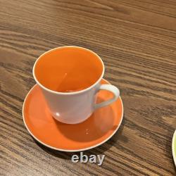 Vintage Set of 4 Shafford JSC Japan Espresso Demitasse Cups & Saucers Colorful