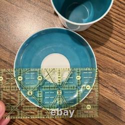 Vintage Set of 4 Shafford JSC Japan Espresso Demitasse Cups & Saucers Colorful