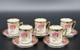 Vintage Set Of (5) Empire China Austria Rose & Floral Demitasse Cups & Saucers