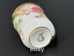 Vintage Set of (5) Empire China Austria Rose & Floral Demitasse Cups & Saucers