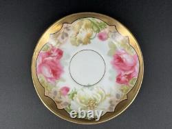 Vintage Set of (5) Empire China Austria Rose & Floral Demitasse Cups & Saucers