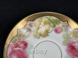 Vintage Set of (5) Empire China Austria Rose & Floral Demitasse Cups & Saucers