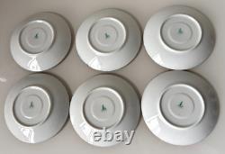 Vintage Set of 6 Floral Yong Sheng Porcelain Co. Demitasse Cup Saucer Gold Rim