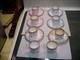 Vintage Set Of Cups & Saucers Copeland Spode Bone China Fleur De Lis Demitasse