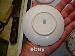 Vintage Set of Cups & Saucers Copeland Spode Bone China Fleur de Lis Demitasse