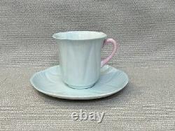 Vintage Shelley Blue Pastel Dainty Demitasse Cup & Saucer Set, 13567/53