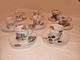 Vintage Shelly Fine Bone China Demitasse Espresso Cups And Saucers, Set Of 8