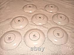 Vintage Shelly Fine Bone China Demitasse Espresso Cups and Saucers, Set of 8