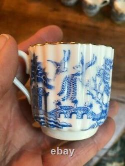 Vintage Spode Copeland Demitasse Cups and Saucers in Blue Willow Pattern
