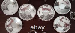 Vintage Tiffany & Co 18568/18569 Demitasse Cups/Saucers/Liners, No Mono, 16 oz