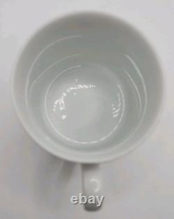 Vintage Tiffany & Co. Gold Band Demitasse Cups & Saucers Pair