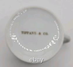 Vintage Tiffany & Co. Gold Band Demitasse Cups & Saucers Pair