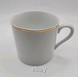 Vintage Tiffany & Co. Gold Band Demitasse Cups & Saucers Pair Vintage Tiffany & Co. Gold Band Demitasse Cups & Saucers Pair