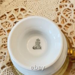 Vintage Tirschenreuth Bavaria Demitasse Cups Saucers Set 6 Gold Enamel ART Deco