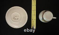 Vintage Vernon Kilns SALAMINA Rockwell Kent Demitasse Cup and Saucer set EUC