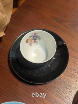 Vintage Victoria Czechoslovakia 14 Piece Demitasse Cup & Saucer Set