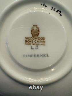 Vintage Wedgwood Coffee Pot Set Cups Saucer Cream & Sugar Pimpernel Yellow