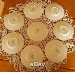 Vintage Wedgwood Gold Florentine Demitasse Set 8 Cups & 8 Saucers Htf